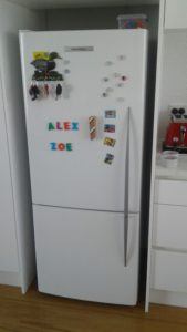 Picture of our family fridge