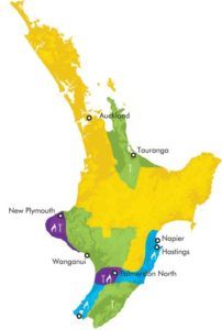 Powerco Gas Network Map